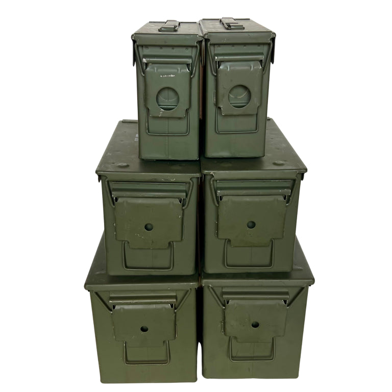 Ammo Can Bundle Six Pack (30 cal, 50 cal, Fat 50) - Grade 1