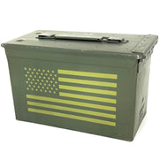 Laser Engraved American Flag M2A2 Ammo Can
