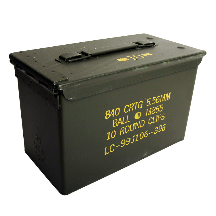 2 Pack - 50cal M2A2 Ammo Cans w/ Wood Crate
