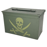 Laser Engraved Jolly Roger M2A2 Ammo Can